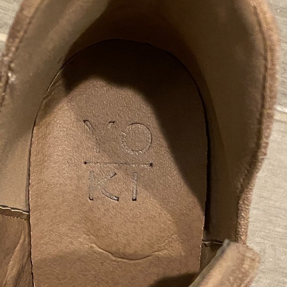 Yoki - Taupe Suede Booties - Picture 4 of 12